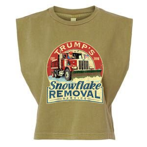 TrumpS Snowflake Removal Service Funny Trump 2024 Garment-Dyed Women's Muscle Tee