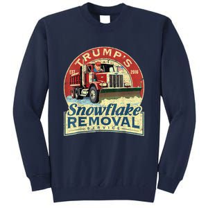 TrumpS Snowflake Removal Service Funny Trump 2024 Tall Sweatshirt