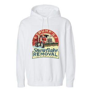 TrumpS Snowflake Removal Service Funny Trump 2024 Garment-Dyed Fleece Hoodie