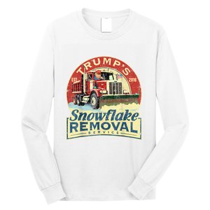 TrumpS Snowflake Removal Service Funny Trump 2024 Long Sleeve Shirt