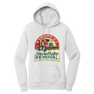 TrumpS Snowflake Removal Service Funny Trump 2024 Women's Pullover Hoodie