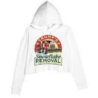 TrumpS Snowflake Removal Service Funny Trump 2024 Crop Fleece Hoodie