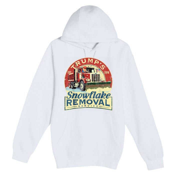 TrumpS Snowflake Removal Service Funny Trump 2024 Premium Pullover Hoodie