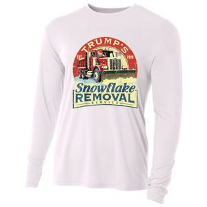 TrumpS Snowflake Removal Service Funny Trump 2024 Cooling Performance Long Sleeve Crew