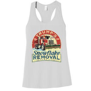 TrumpS Snowflake Removal Service Funny Trump 2024 Women's Racerback Tank