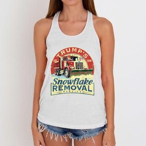 TrumpS Snowflake Removal Service Funny Trump 2024 Women's Knotted Racerback Tank