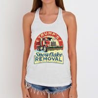 TrumpS Snowflake Removal Service Funny Trump 2024 Women's Knotted Racerback Tank