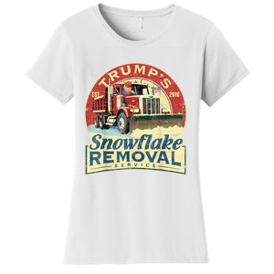 TrumpS Snowflake Removal Service Funny Trump 2024 Women's T-Shirt