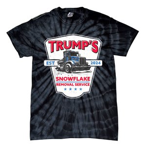 TrumpS Snowflake Removal Service Funny Trump 2024 Tie-Dye T-Shirt