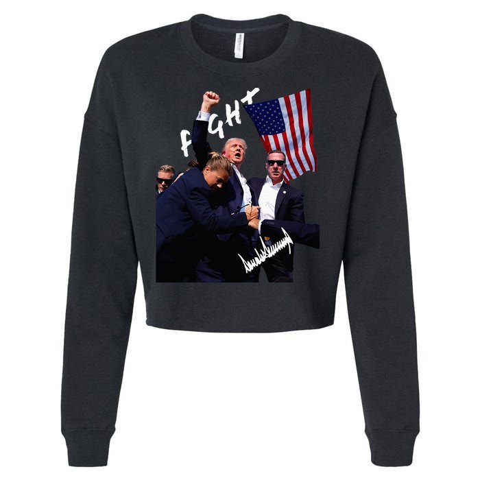 Trump Signature Rally Edition Cropped Pullover Crew