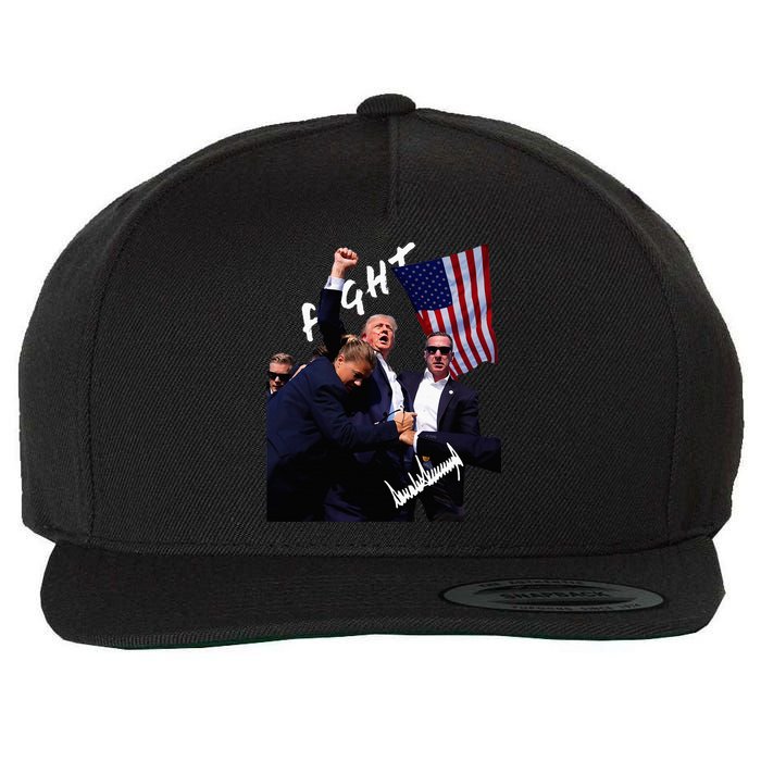 Trump Signature Rally Edition Wool Snapback Cap