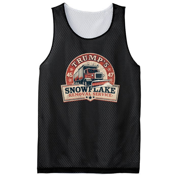 TrumpS Snowflake Removal Service Funny Trump Vintage Mesh Reversible Basketball Jersey Tank