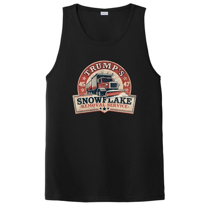 TrumpS Snowflake Removal Service Funny Trump Vintage PosiCharge Competitor Tank