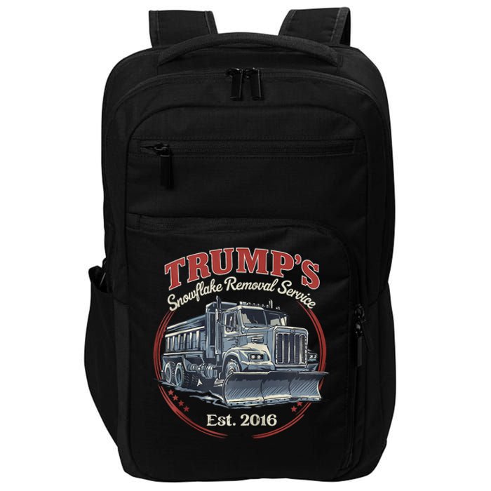 TrumpS Snowflake Removal Service Funny Trump Impact Tech Backpack