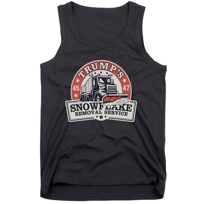 TrumpS Snowflake Removal Service Funny Trump Tank Top