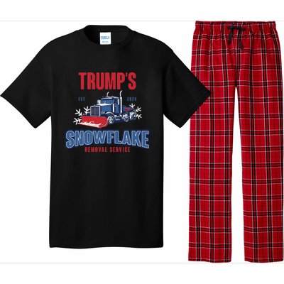 TrumpS Snowflake Removal Service Funny Trump 2024 Pajama Set