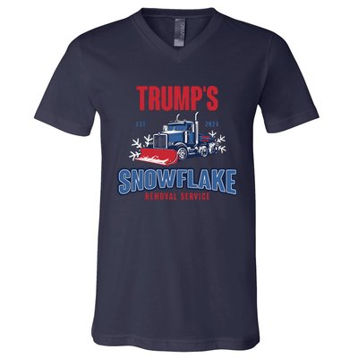 TrumpS Snowflake Removal Service Funny Trump 2024 V-Neck T-Shirt