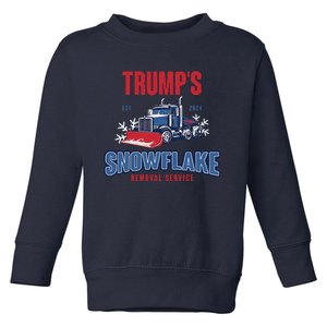 TrumpS Snowflake Removal Service Funny Trump 2024 Toddler Sweatshirt