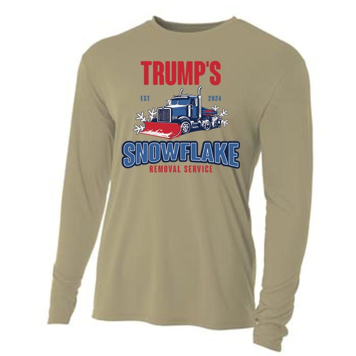 TrumpS Snowflake Removal Service Funny Trump 2024 Cooling Performance Long Sleeve Crew