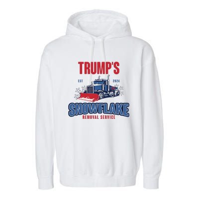 TrumpS Snowflake Removal Service Funny Trump 2024 Garment-Dyed Fleece Hoodie