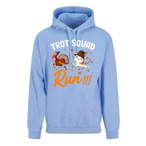 Trot Squad Run Thanksgiving Cat Turkey Running Runner Cute Gift Unisex Surf Hoodie