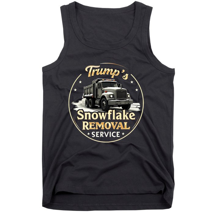 TrumpS Snowflake Removal Service Truck Humor Tank Top