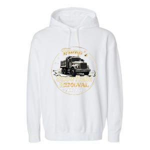 TrumpS Snowflake Removal Service Truck Humor Garment-Dyed Fleece Hoodie