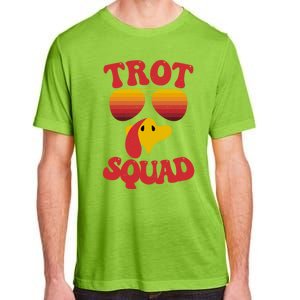 Trot Squad Running Turkey Sunglasses Thanksgiving Costume Great Gift Adult ChromaSoft Performance T-Shirt