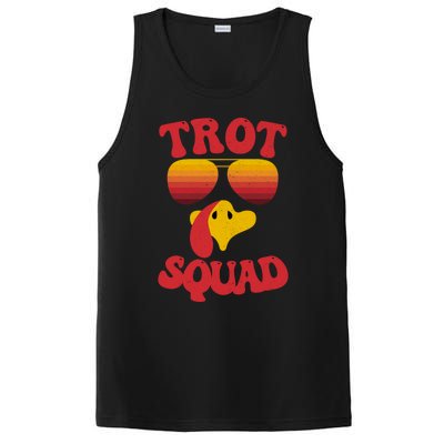 Trot Squad Running Turkey Sunglasses Thanksgiving Costume Great Gift PosiCharge Competitor Tank