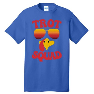 Trot Squad Running Turkey Sunglasses Thanksgiving Costume Great Gift Tall T-Shirt