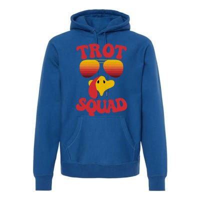 Trot Squad Running Turkey Sunglasses Thanksgiving Costume Great Gift Premium Hoodie