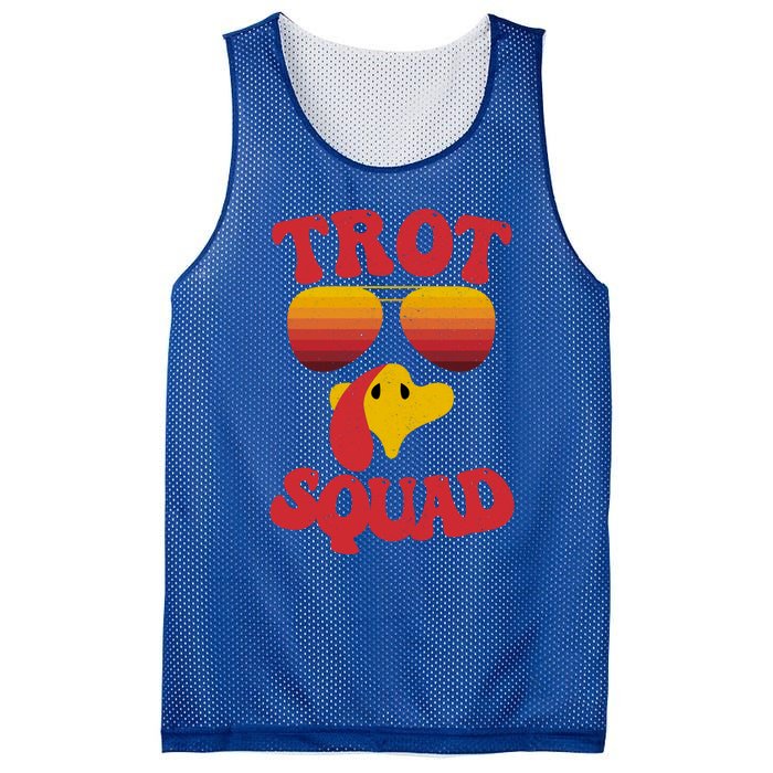 Trot Squad Running Turkey Sunglasses Thanksgiving Costume Great Gift Mesh Reversible Basketball Jersey Tank