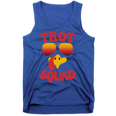 Trot Squad Running Turkey Sunglasses Thanksgiving Costume Great Gift Tank Top