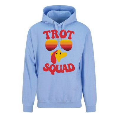 Trot Squad Running Turkey Sunglasses Thanksgiving Costume Great Gift Unisex Surf Hoodie