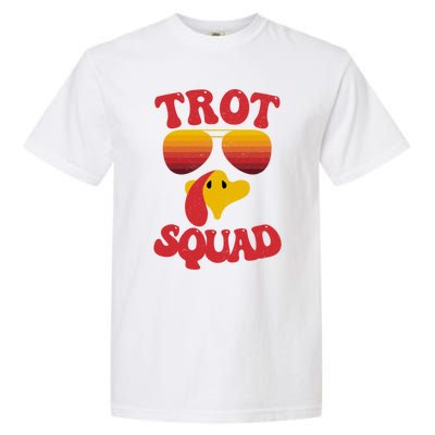 Trot Squad Running Turkey Sunglasses Thanksgiving Costume Great Gift Garment-Dyed Heavyweight T-Shirt