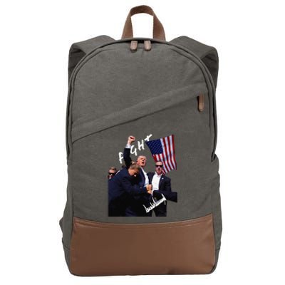 Trump Signature Rally Edition Cotton Canvas Backpack