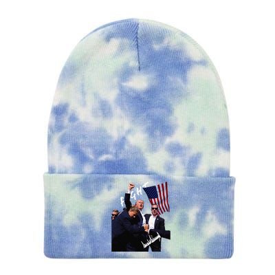 Trump Signature Rally Edition Tie Dye 12in Knit Beanie