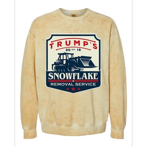 TrumpS Snowflake Removal Service Colorblast Crewneck Sweatshirt