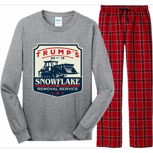 TrumpS Snowflake Removal Service Long Sleeve Pajama Set