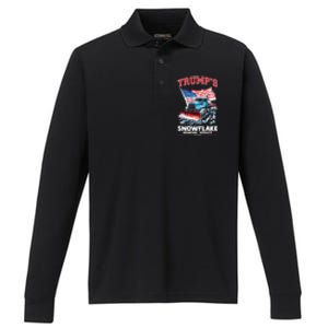 Trumps Snowflake Removal Service Est 2016 Donald Trump Performance Long Sleeve Polo