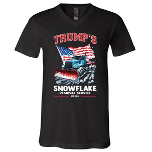 Trumps Snowflake Removal Service Est 2016 Donald Trump V-Neck T-Shirt