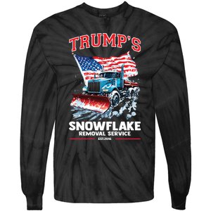 Trumps Snowflake Removal Service Est 2016 Donald Trump Tie-Dye Long Sleeve Shirt