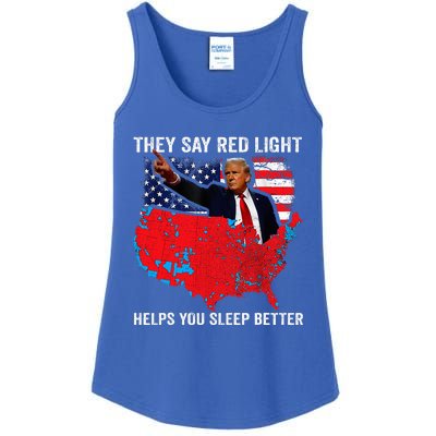 They Say Red Light Helps You Sleep Better Ladies Essential Tank