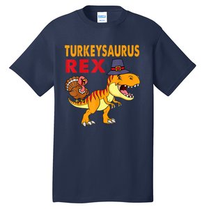 Turkey Saurus Rex Thanksgiving Dinosaur Turkey Boys Tall T-Shirt