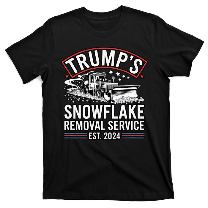 TrumpS Snowflake Removal Service Est. 2024 Funny Trump 2025 T-Shirt