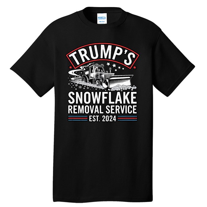 TrumpS Snowflake Removal Service Est. 2024 Funny Trump 2025 Tall T-Shirt