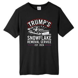 TrumpS Snowflake Removal Service Est. 2024 Funny Trump 2025 Tall Fusion ChromaSoft Performance T-Shirt