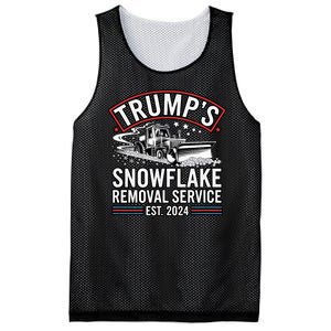 TrumpS Snowflake Removal Service Est. 2024 Funny Trump 2025 Mesh Reversible Basketball Jersey Tank