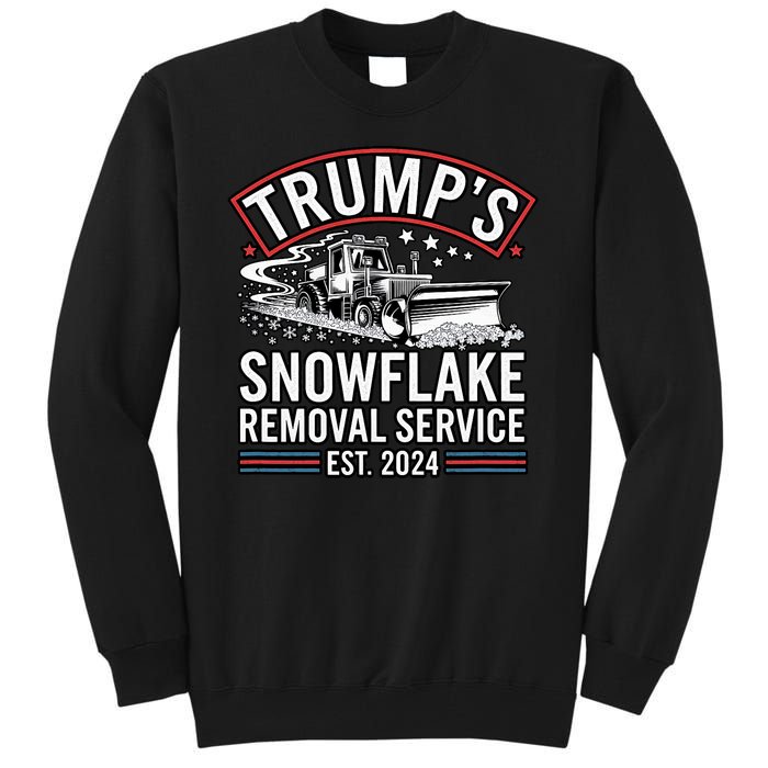 TrumpS Snowflake Removal Service Est. 2024 Funny Trump 2025 Tall Sweatshirt