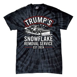 TrumpS Snowflake Removal Service Est. 2024 Funny Trump 2025 Tie-Dye T-Shirt